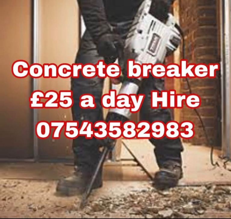 Concrete breaker hire