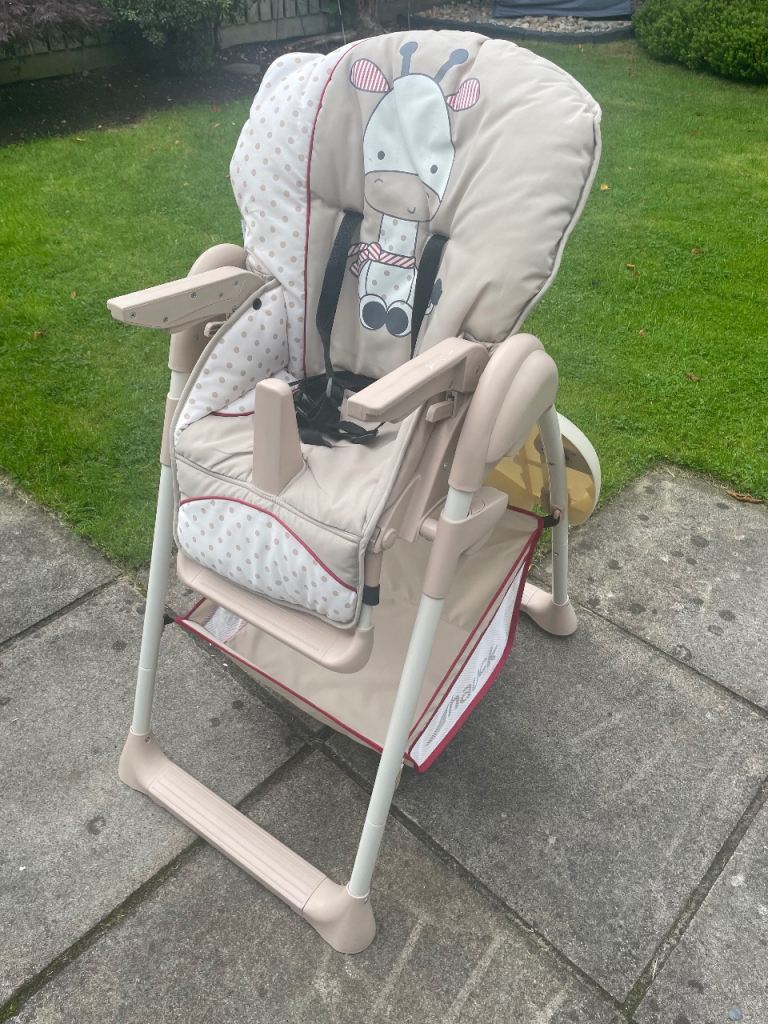 Hauck 2-in-1 / 3-in-1 High Chair with Detachable Baby Seat & Storage Basket – Great Condition
