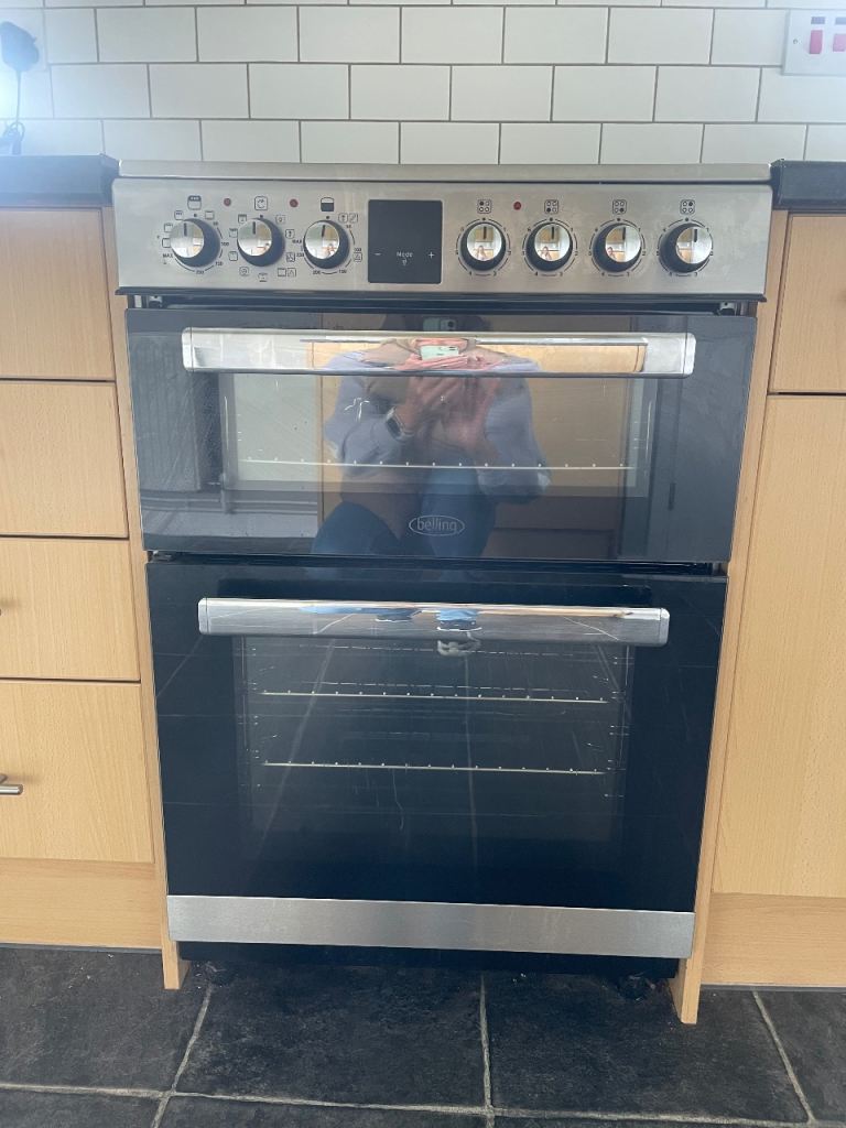 Belling Freestanding Electric Double Oven Cooker with Ceramic Hob