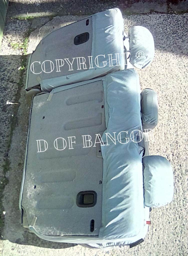 Land Rover Freelander 1 rear 3 seater 2+1 60/40 bench genuine LR waterproof seat covers 