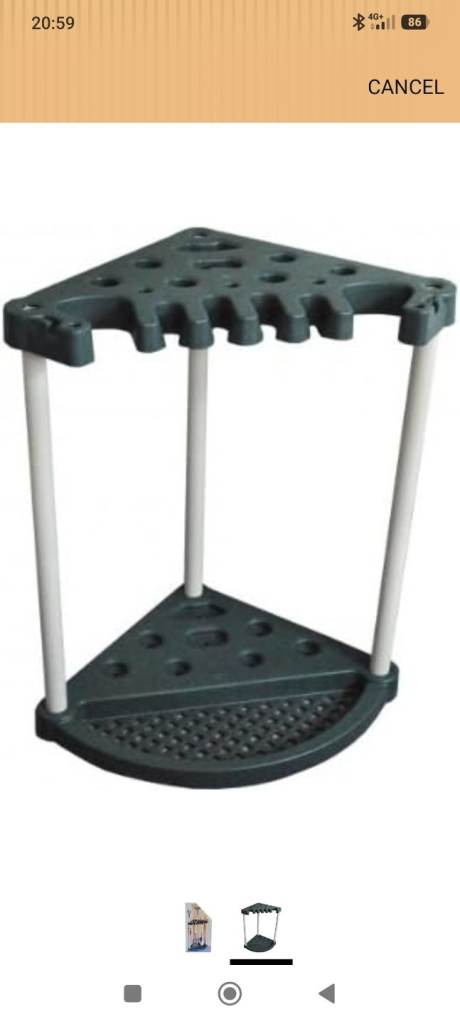 Keter Corner Garden Tool Storage Rack