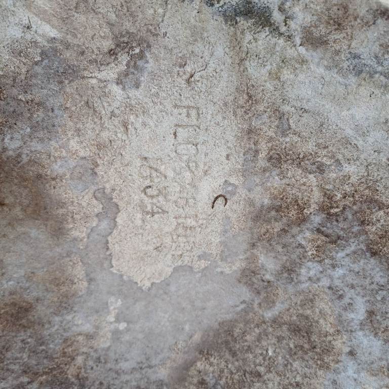 1960's Vintage Mid century Architectural  Concrete Planter