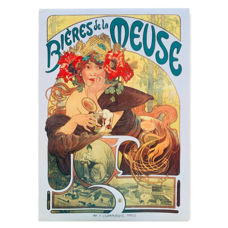 Bieres De La Meuse by Alphonse Mucha A2 Poster Print Photo Home Dorm Room Decor Vintage Wall Art