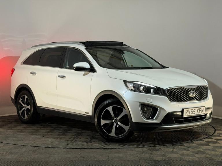 WHITE 2015 65 KIA SORENTO KX-3 2.2 DIESEL CRDI ISG AUTOMATIC 7 SEATER 4WD SUV
