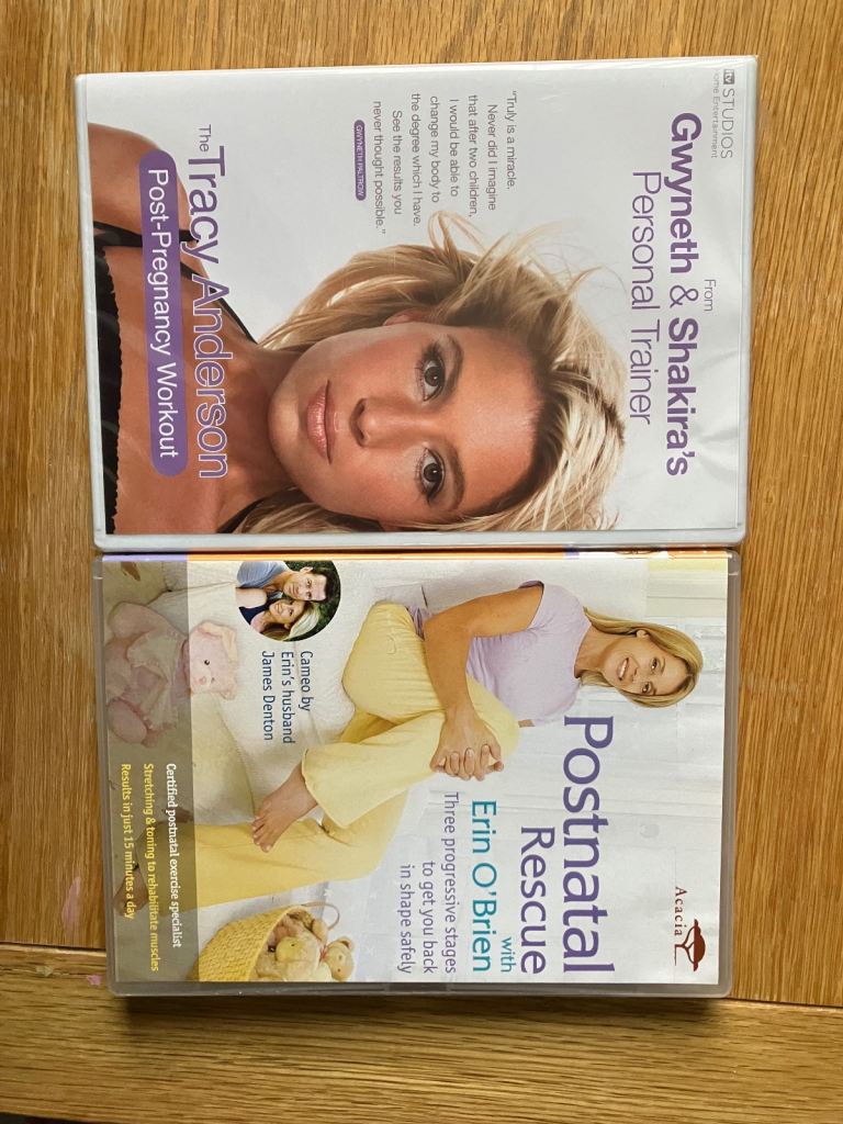 2x Post pregnancy fitness DVDs