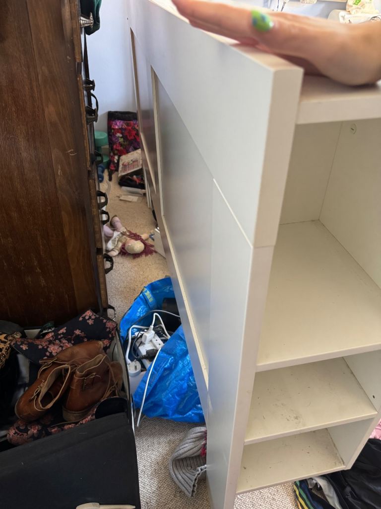 *FREE* IKEA BRIMNES king-size headboard with storage compartment (white)