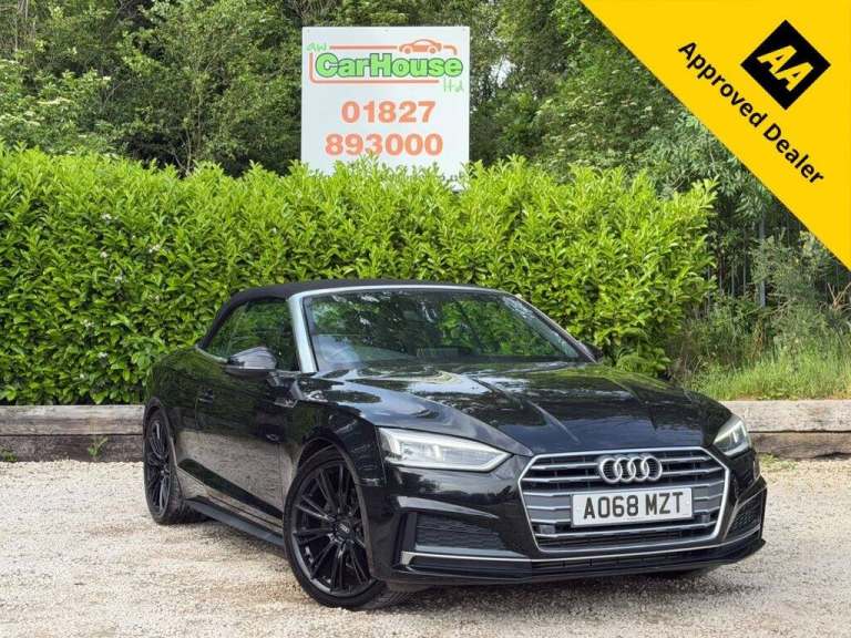 2018 68 AUDI A5 CABRIOLET 2.0 TFSI 40 S LINE CONVERTIBLE 2DR AUTO