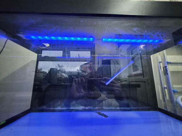 Fluval Roma 200 fish tank and cabinet