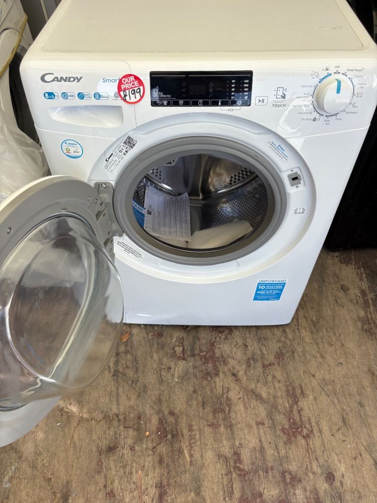 Candy Smart 8+5 washer dryer £180 as  Good As New