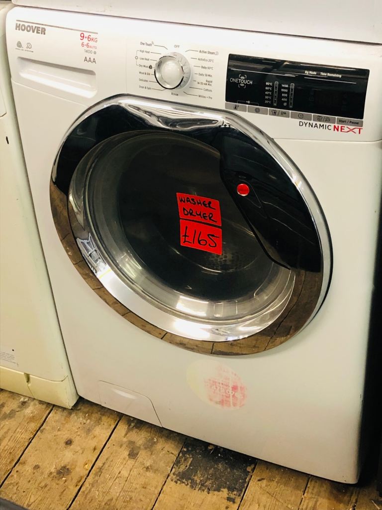 hoover 9kg wash &6KG dry ,1400 rpm one touch washer dryer 