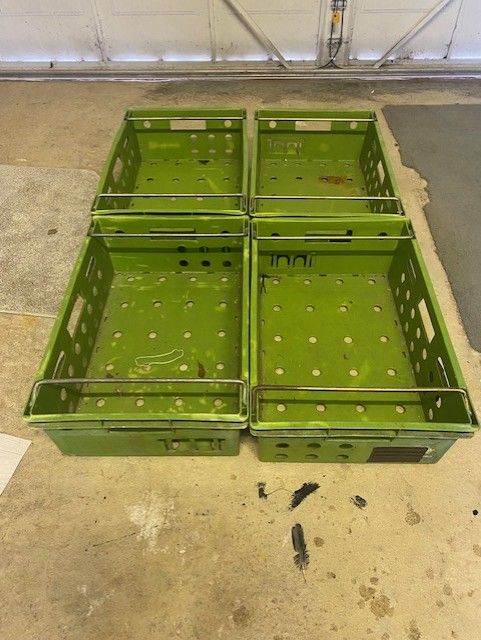 STORAGE SET - 4 x STORAGE STACKING TRAYS/BASKETS - ONLY £10