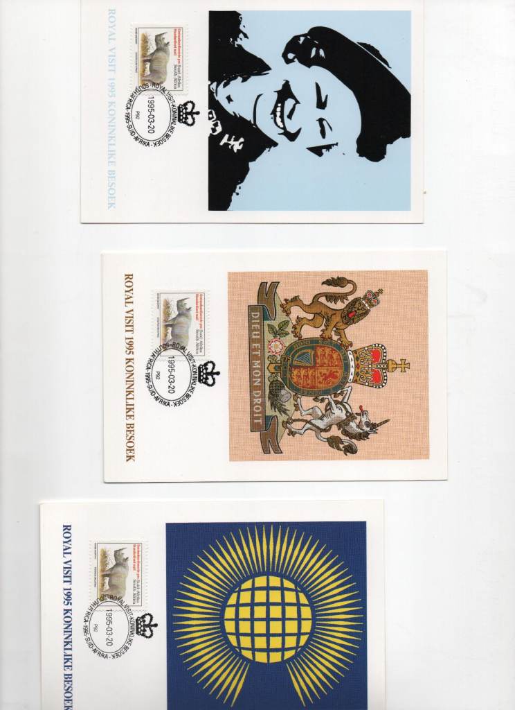 24 South Africa stamped postcards