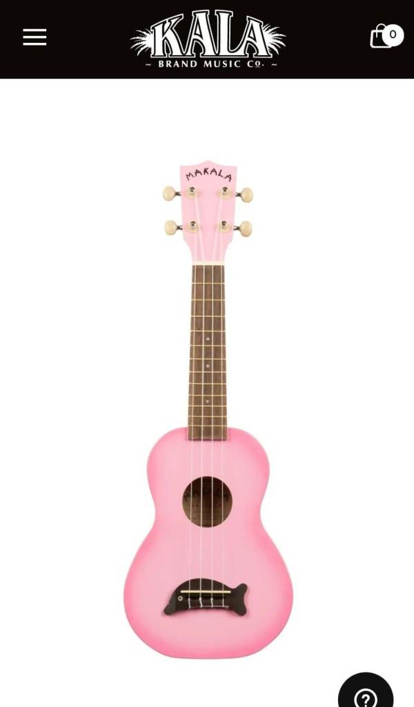 Pink Burst Soprano Dolphin Ukulele