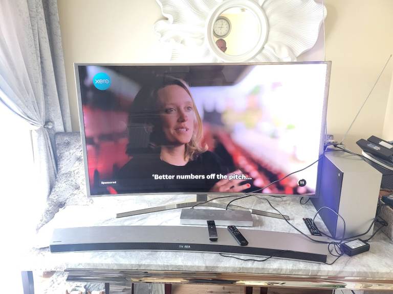  SPARE OR REPAIR SAMSUNG  CURVED SUHD 55" SMART TV #read description 