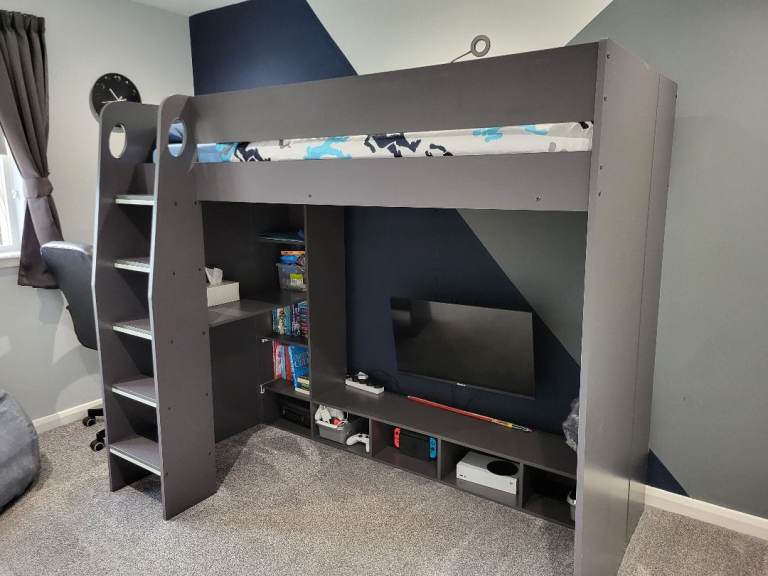 High sleeper single bed