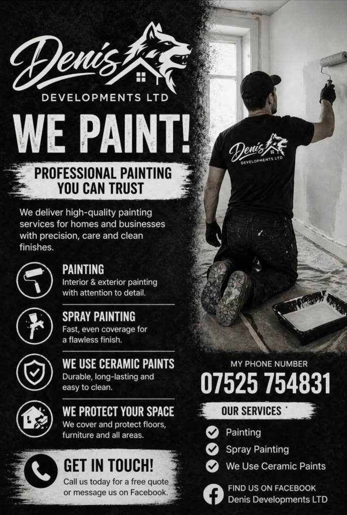 🎨 PROFESSIONAL PAINTING SERVICES – DENIS DEVELOPMENTS LTD 🎨