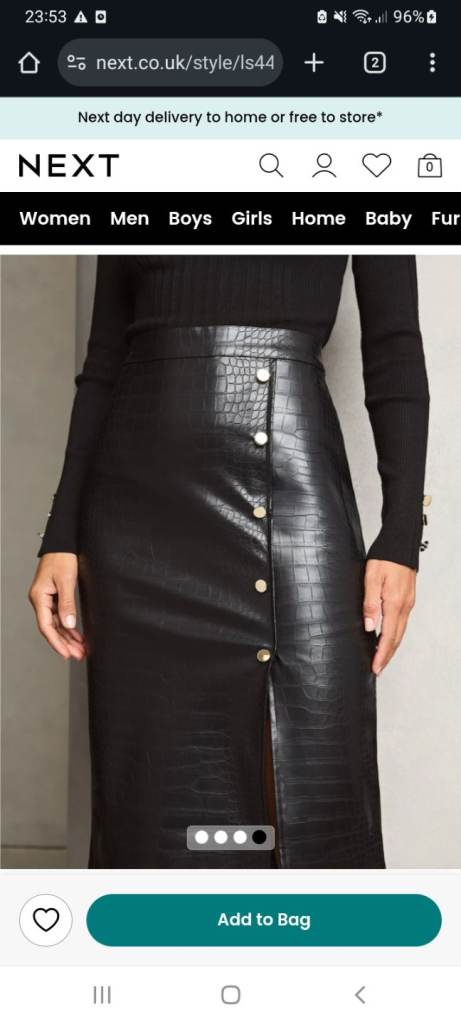 New Branded Women's 2 in 1 knitted dress - size 10