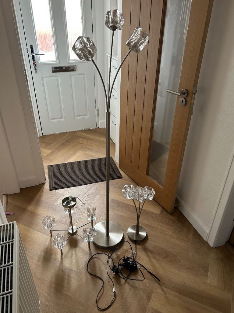 Pagazzi matching Floor and Table Lamp and Ceiling light.