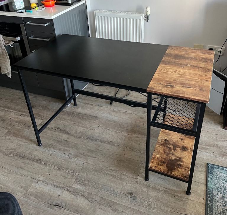 Industrial office computer desk
