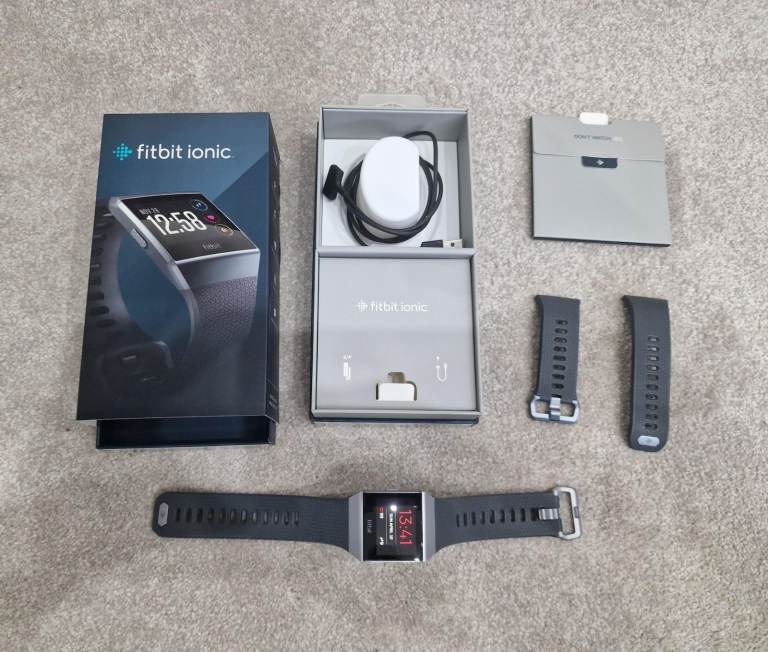 Fitbit Ionic Smart Watch, Boxed with Strap and manuals