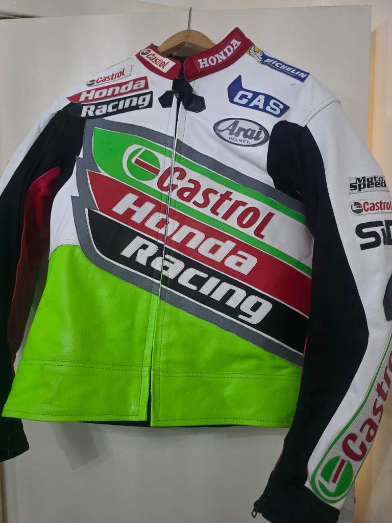 Castrol  motorcycle  leather jacket 