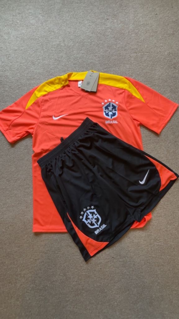 Nike Brasil Football Shirt and Shorts Set – New with Tags