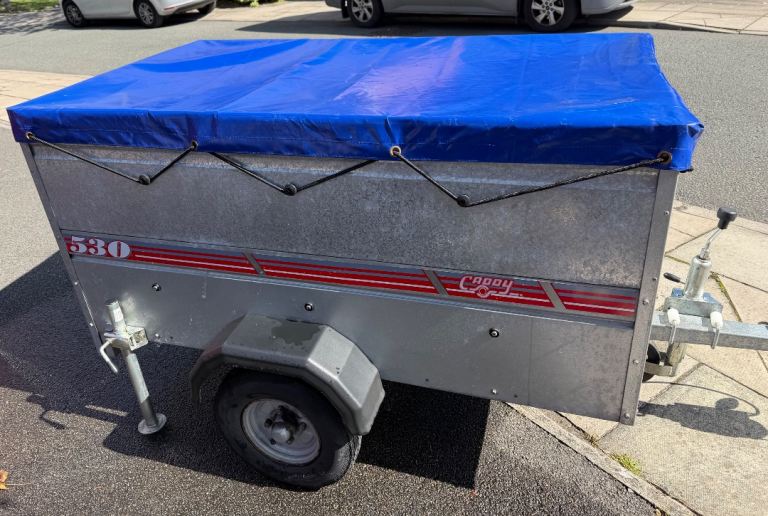 Caddy 530 is a small, galvanised steel camping and utility trailer