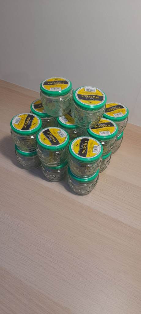20x EMPTY Parsons Pickled Mussel Jars