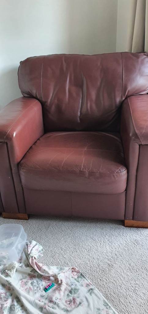 Free leather arm chair 