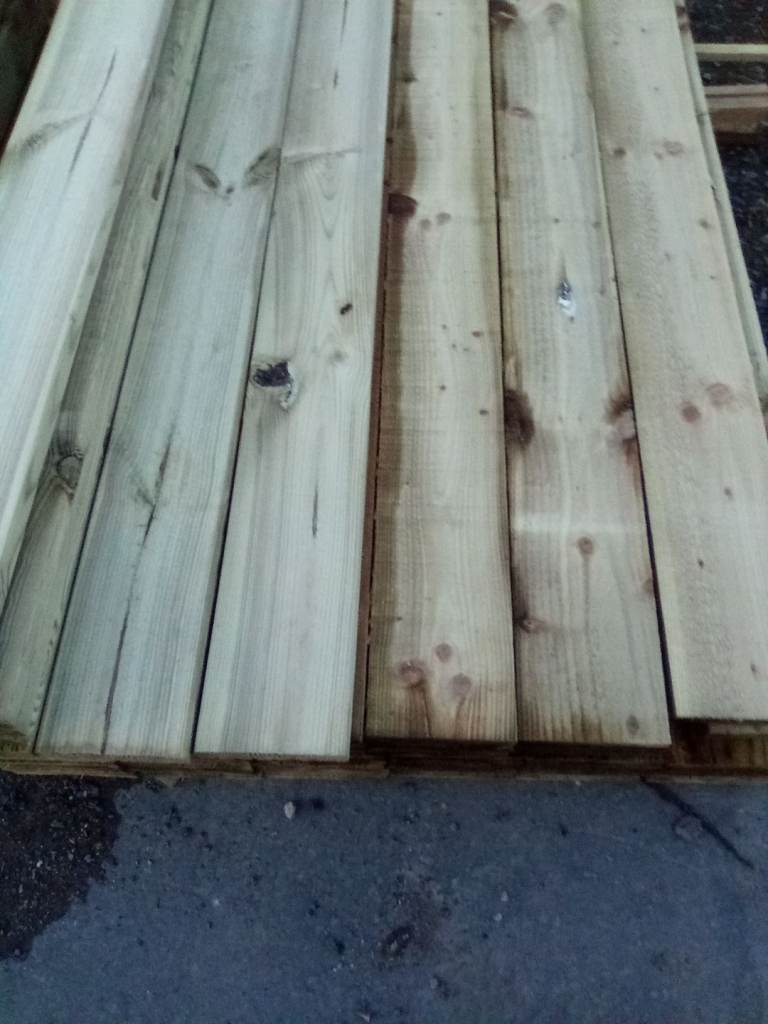 Ranch board green treated 