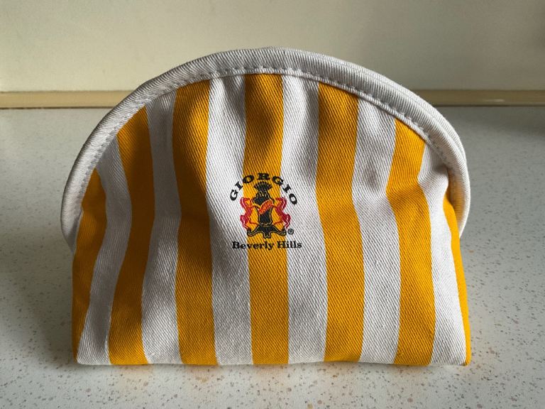 Giorgio Beverly Hills Vintage Small Make Up Bag, Cosmetic, Toiletries Bag, New & Unused