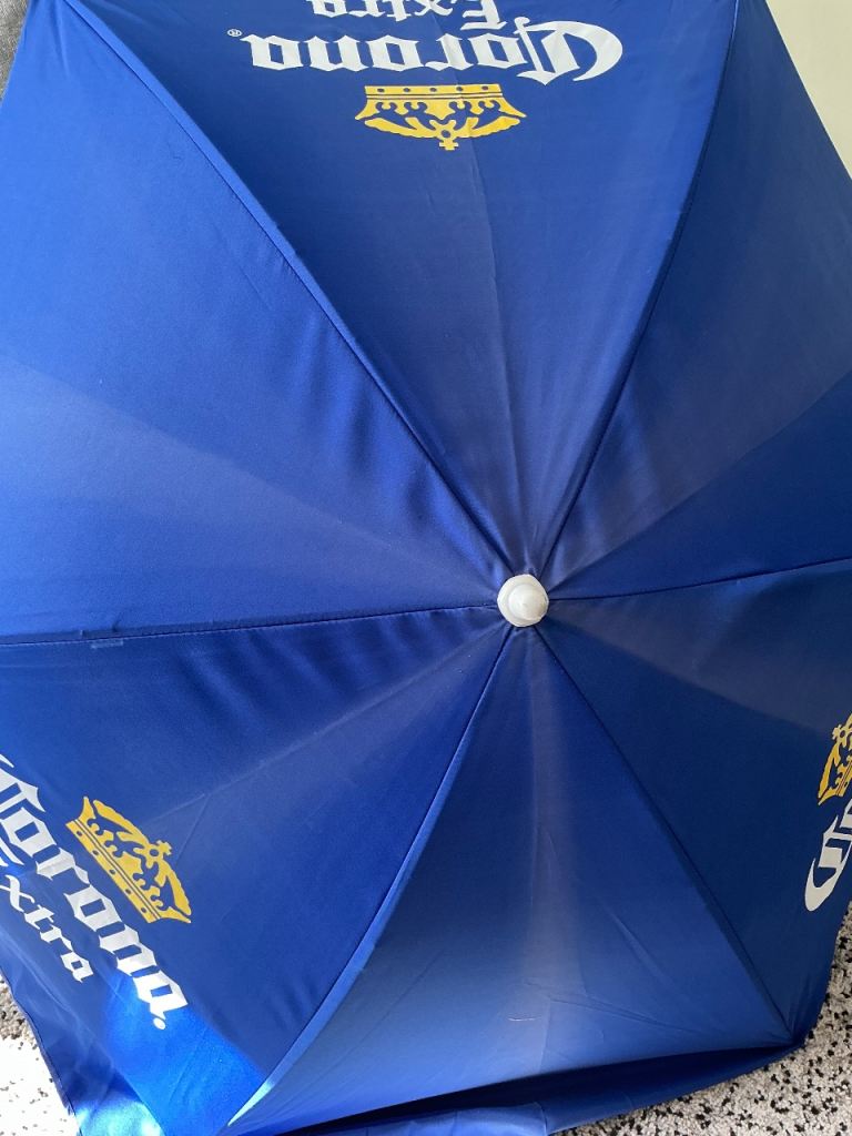 Corona Extra Beer Ø 1.7 Metre Garden Parasol Pub Table Umbrella used