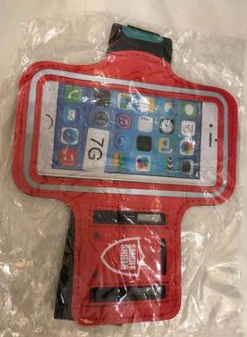 iPhone 7 running armband case