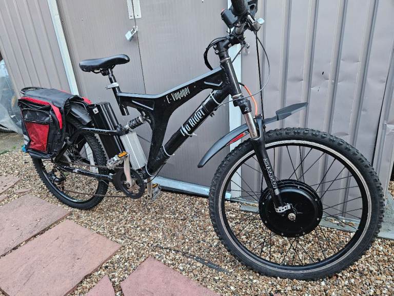 Very powerful elecric bike.  battery  20 ah 48v, 1kw power of wheel