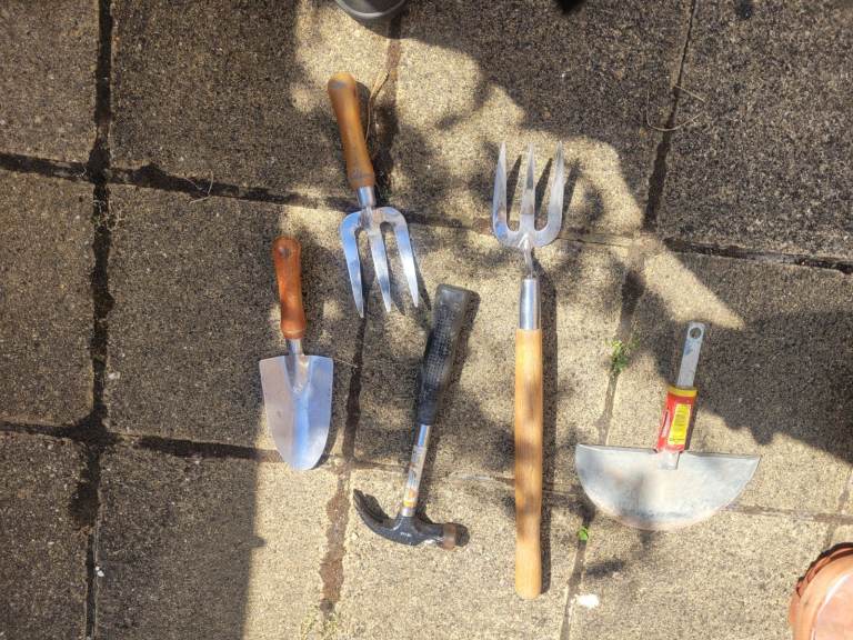 Garden Hand Tools Set – Good Condition, Metal and Wood