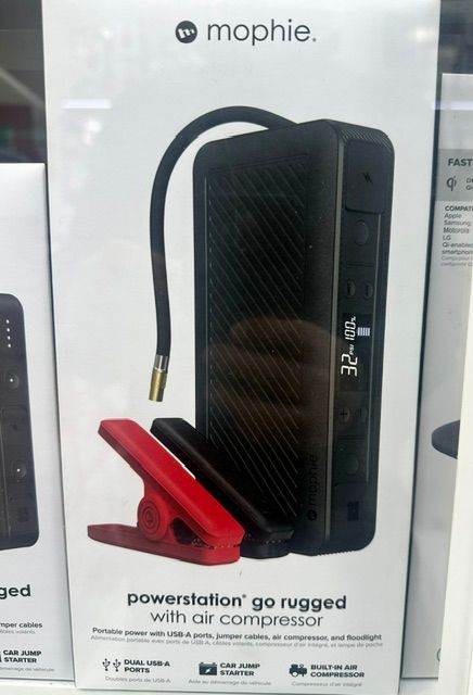 Power Station - Jump Start For Car - Air Compressor All in One by Mophie NEW !