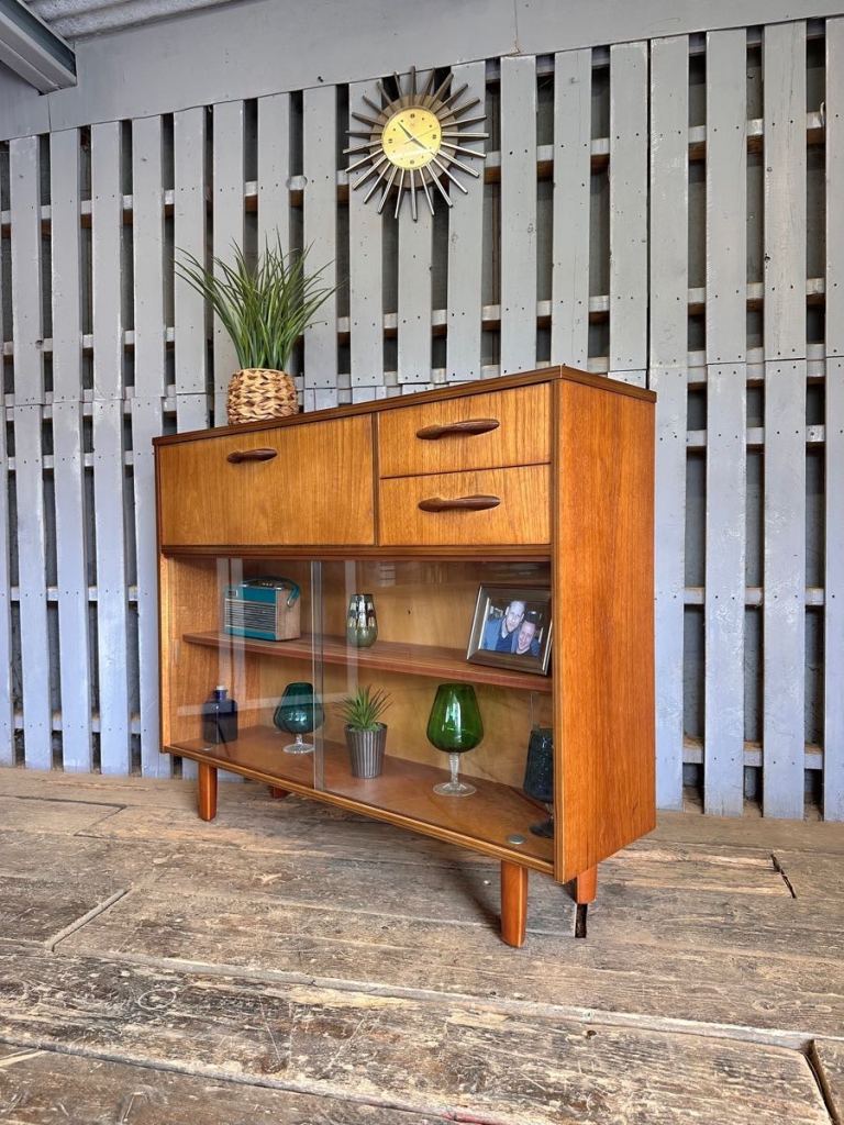 Avalon teak sideboard bookcase vintage retro mid century 