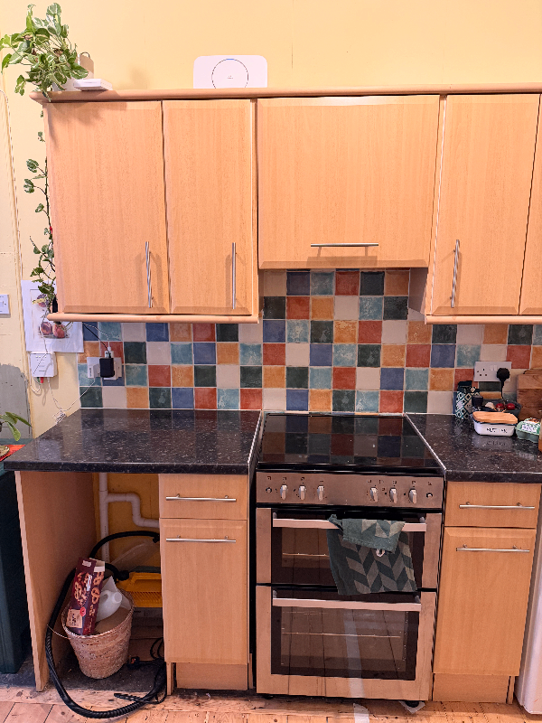 Complete L-shaped kitchen