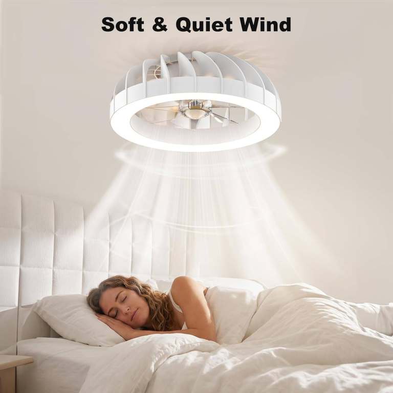 New and Boxed Ceiling Fan with Lights 46CM with remote control
