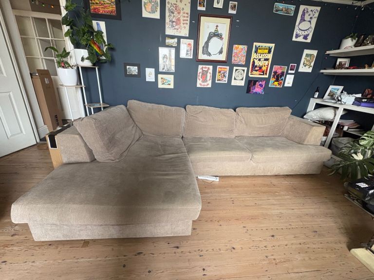 Spacious L Shaped Sofa