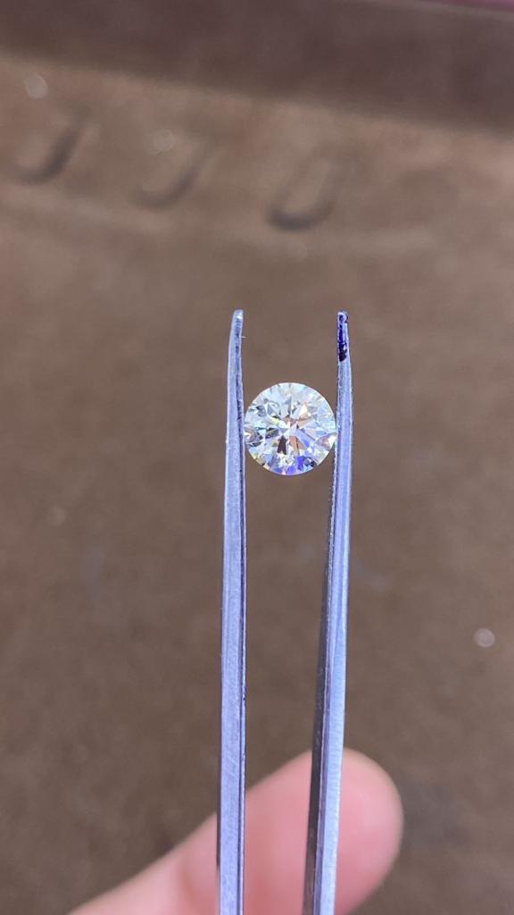 GIA Cert 1.01ct Round Diamond Ring