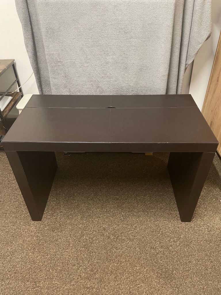 Executive Leather-Look Office Desk – Hidden Storage – Heavy & Solid 