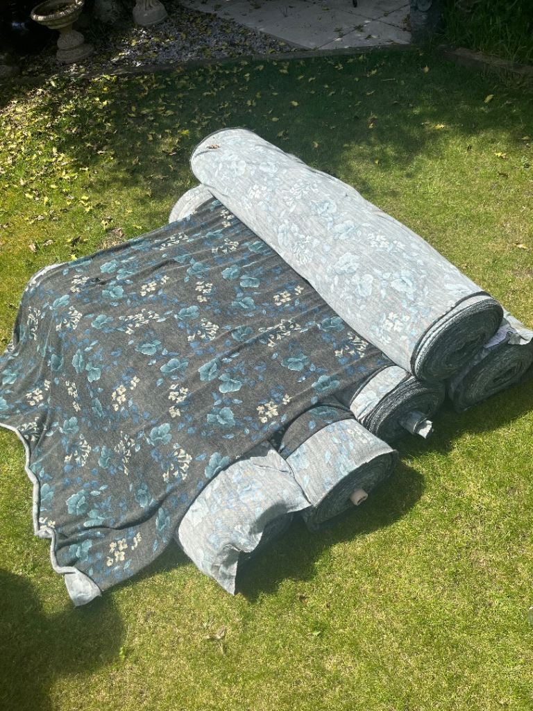 5 Massive rolls of floral fabric - made in Italy - wholesale clearance - 500m+