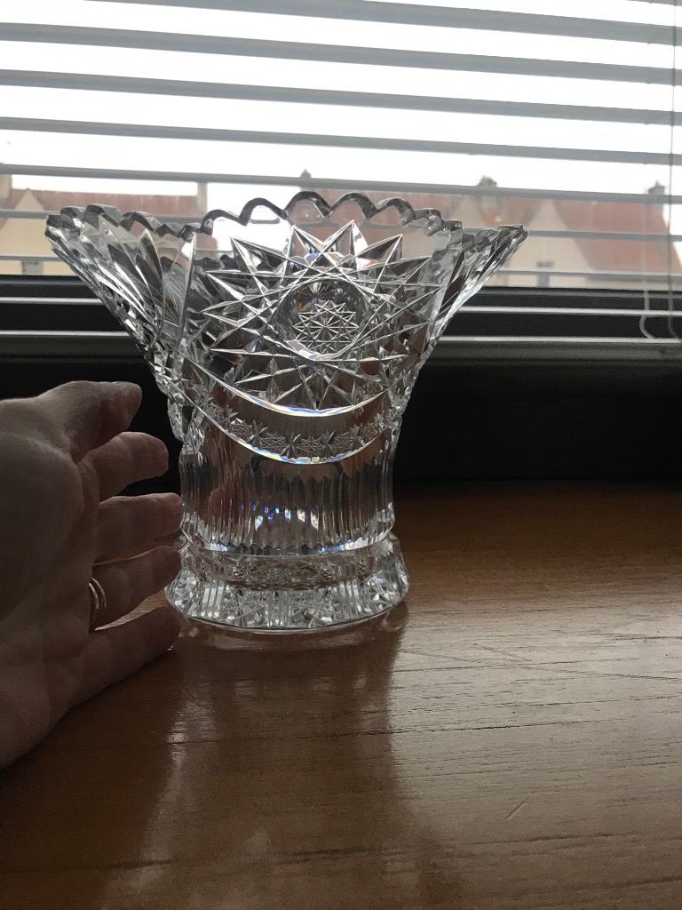 crystal vase bowl ornament 