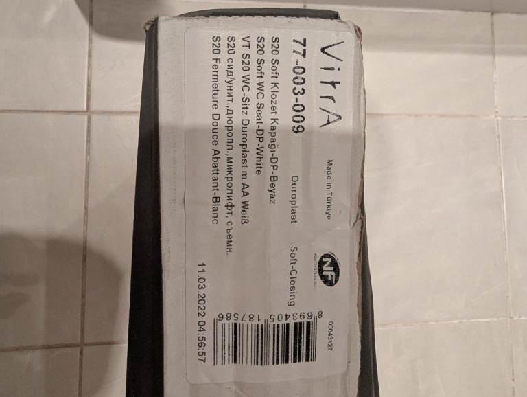 image for Vitra S20 Soft Close Toilet seat White 