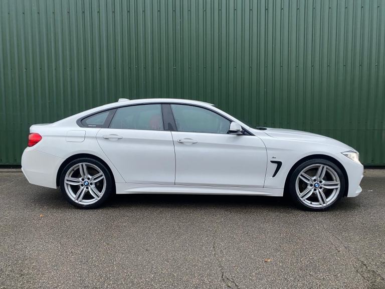 BMW 435D Gran Coupe M Sport Auto 2015 White 94k FSH Euro 6 Red Leather