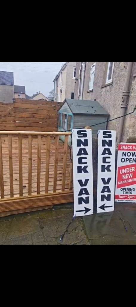 Snack van signs