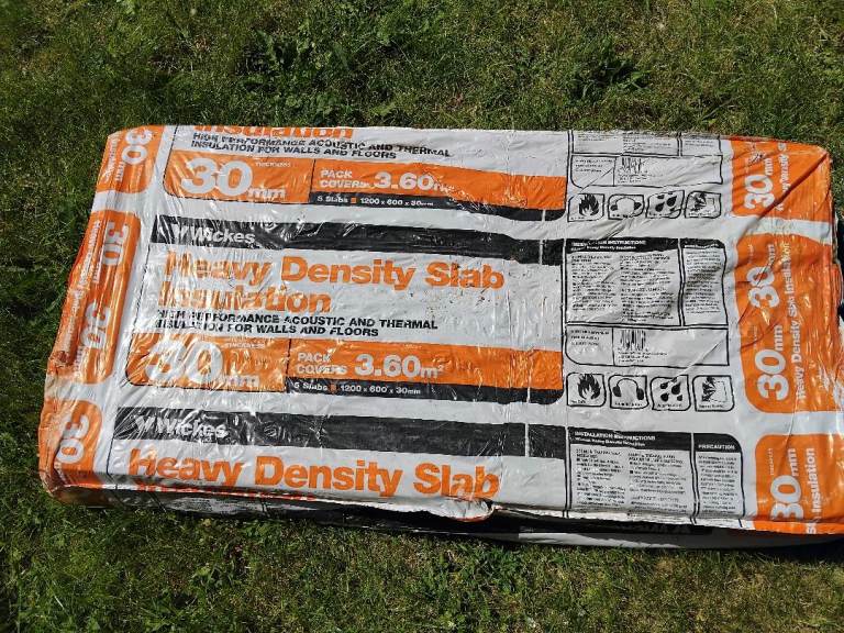 4 x slab insulation 