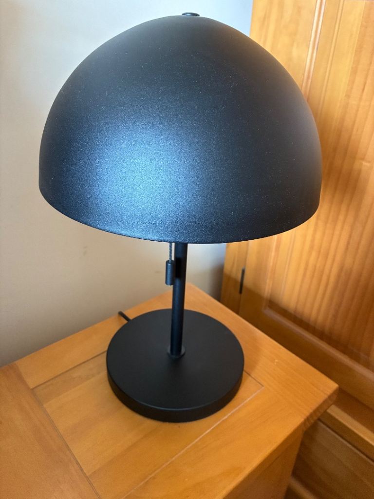 HABITAT  BLACK METAL MUSHROOM LAMP