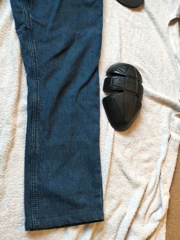 Bikers Gear Australia Black Mens Motorcycle Jeans  DuPont™ Kevlar® 34" W 28" Leg